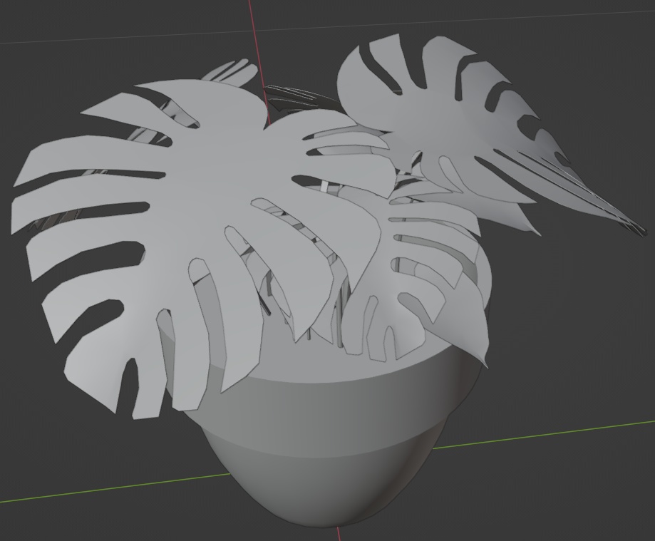 観葉植物(モンステラ)