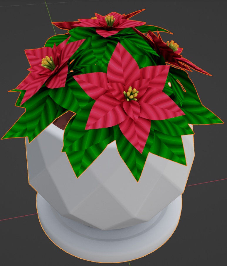 観葉植物(ポインセチア)
