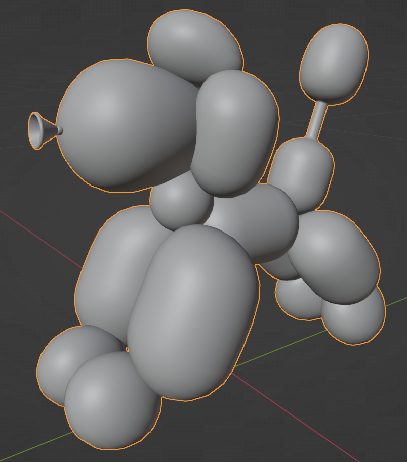 トイプードルの風船