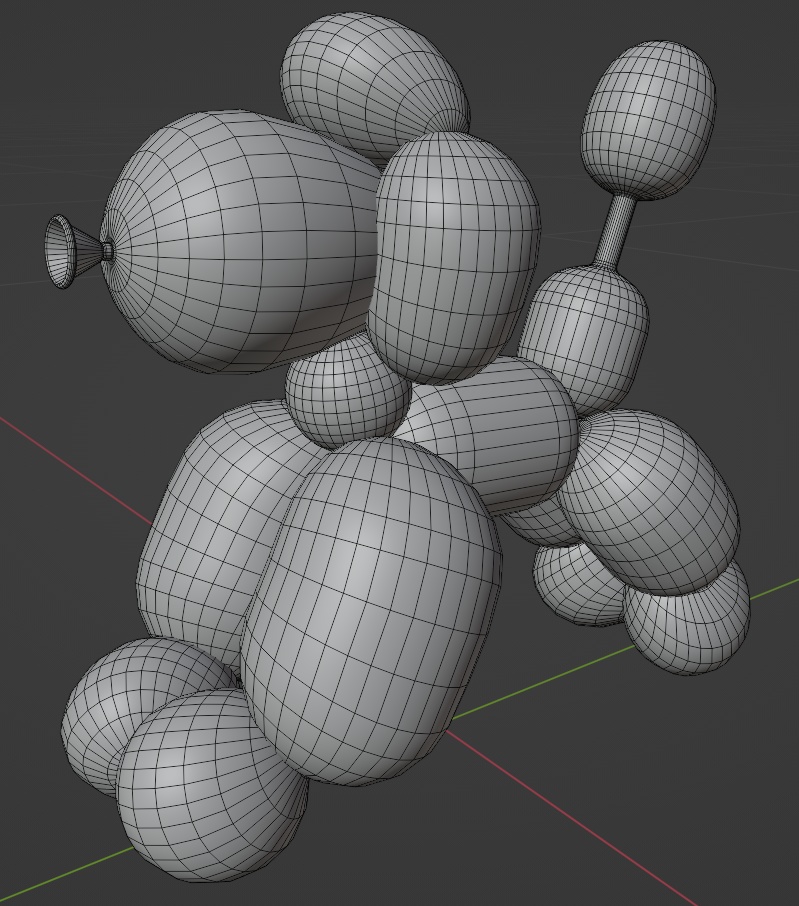 トイプードルの風船