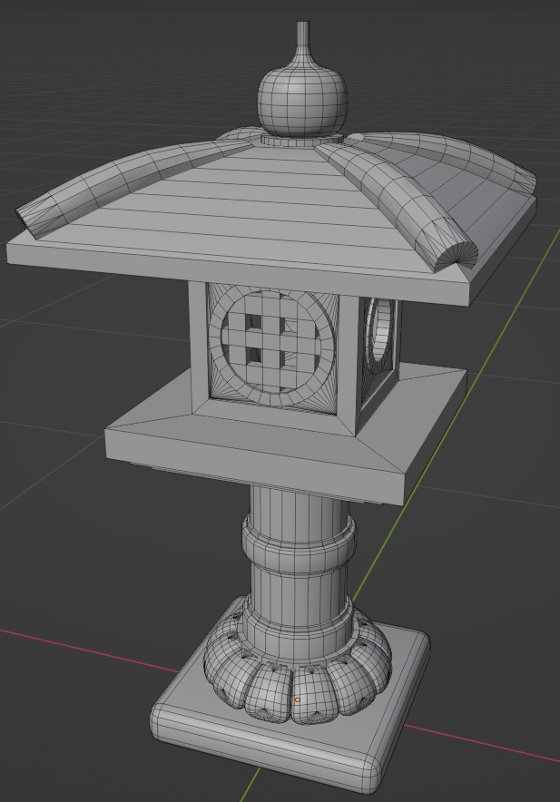 立ち灯篭(永徳寺型)