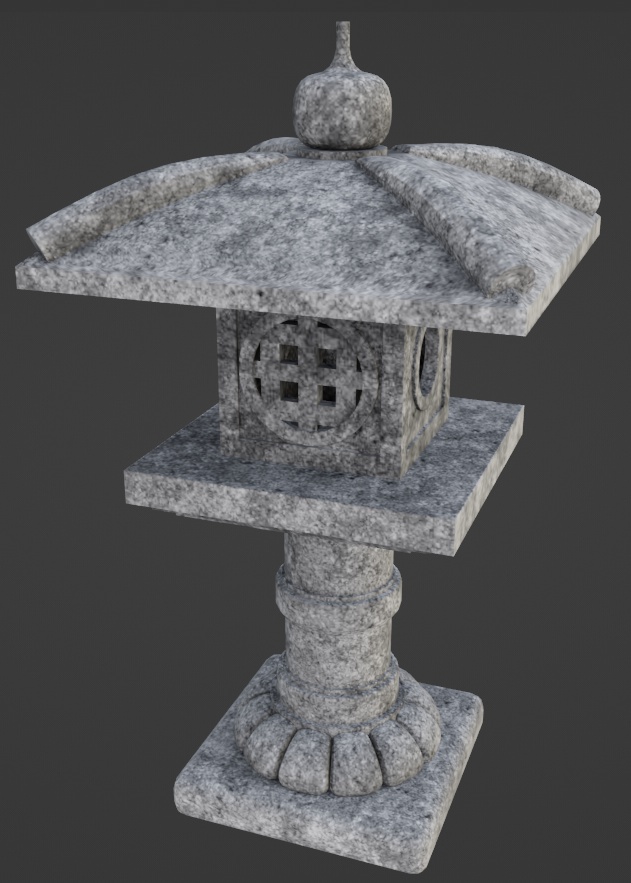 立ち灯篭(永徳寺型)