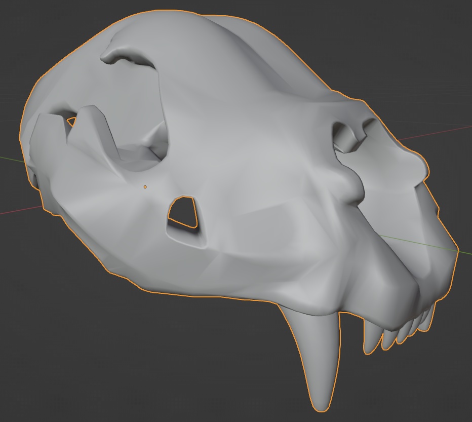 ライオンの頭骨