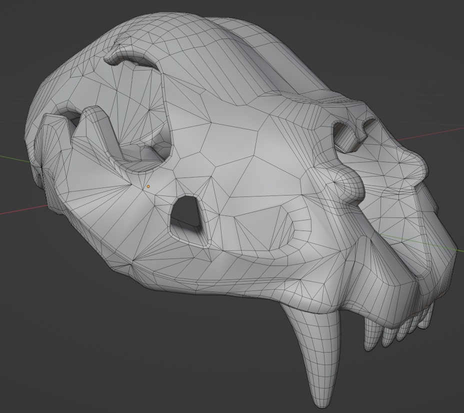 ライオンの頭骨