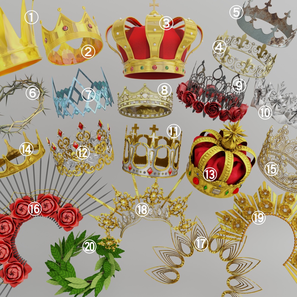 冠セット vol.1_20モデル/36ファイル