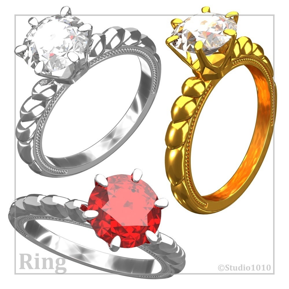 指輪セット vol.1_9モデル/16ファイル