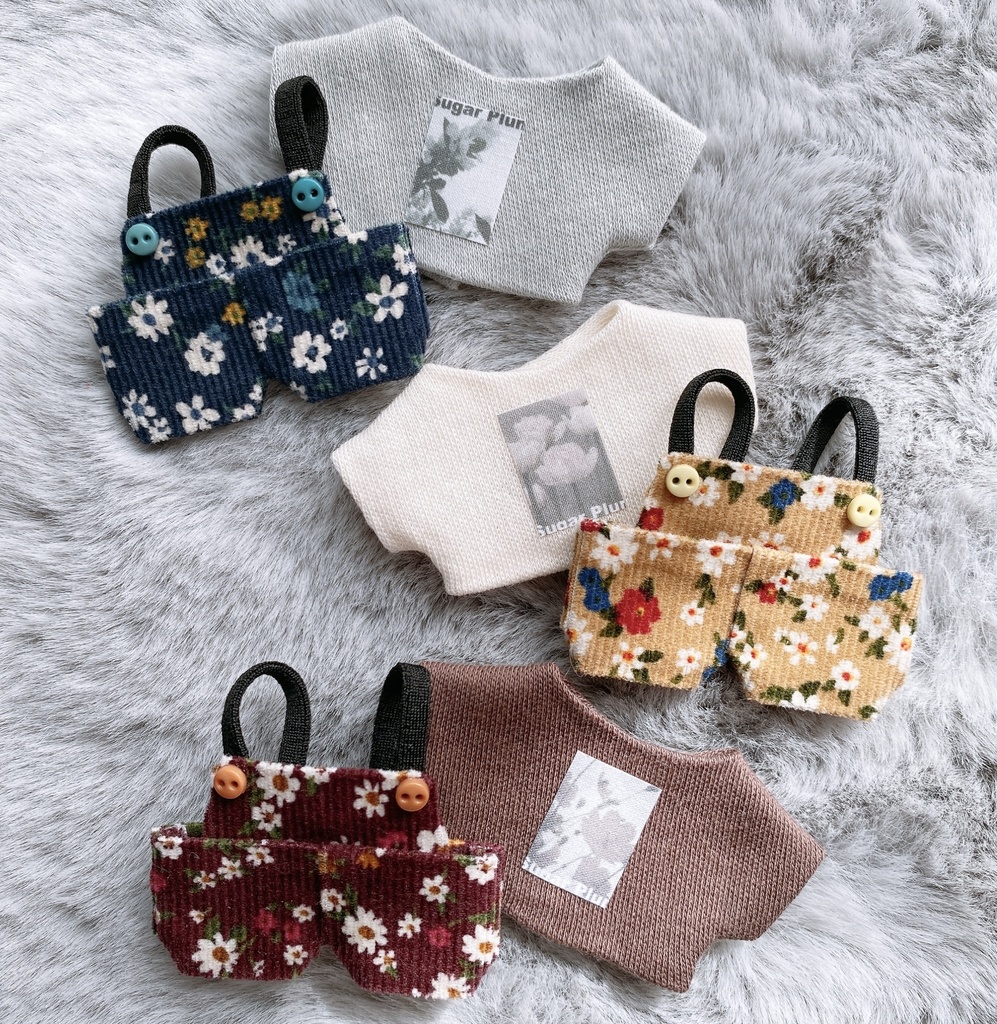 小花柄サロペットセット