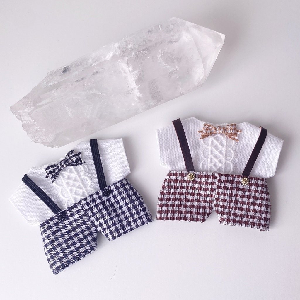 クラシカルチェックサスペンダーセット