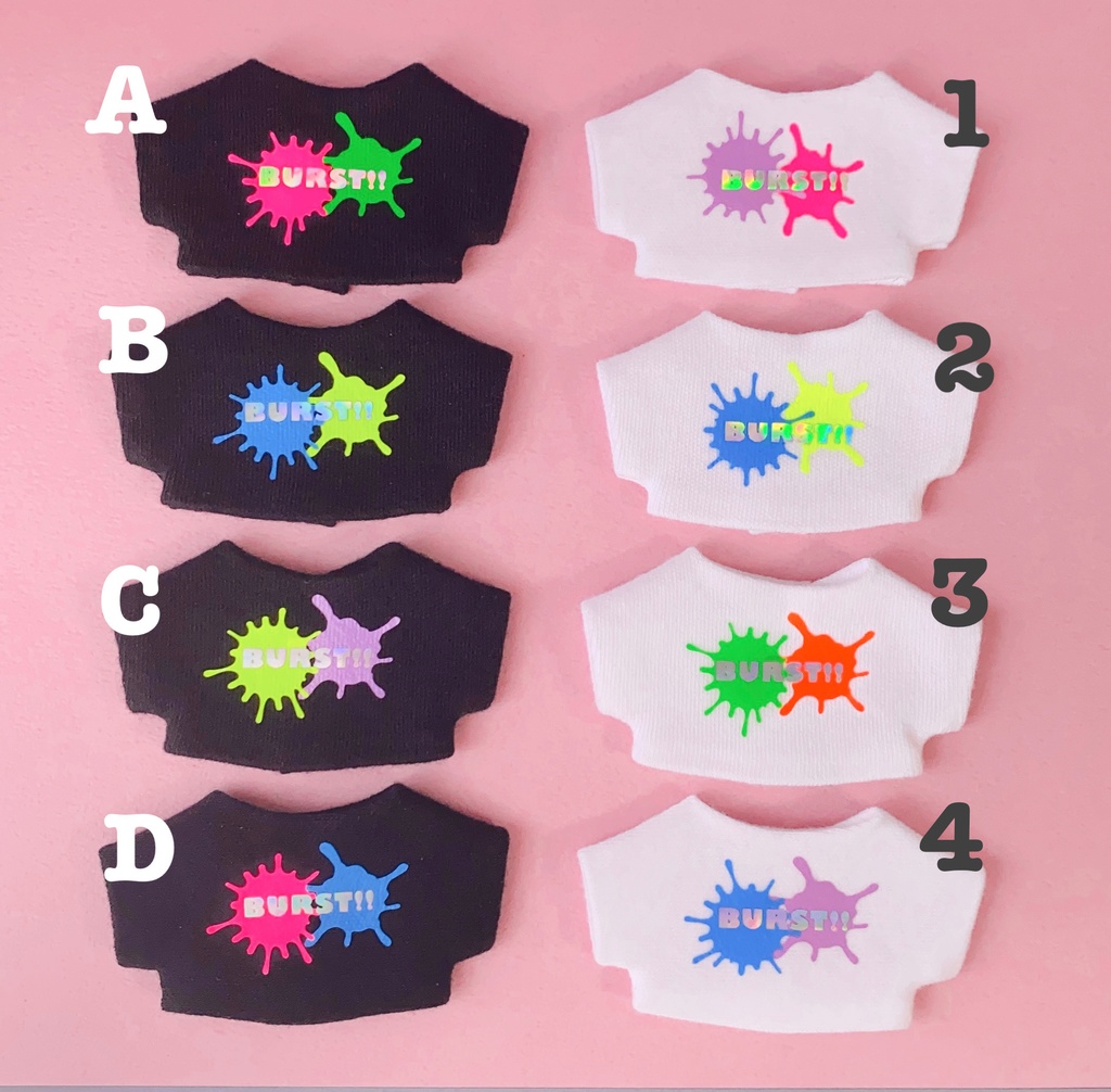 蛍光スプラッシュTシャツ