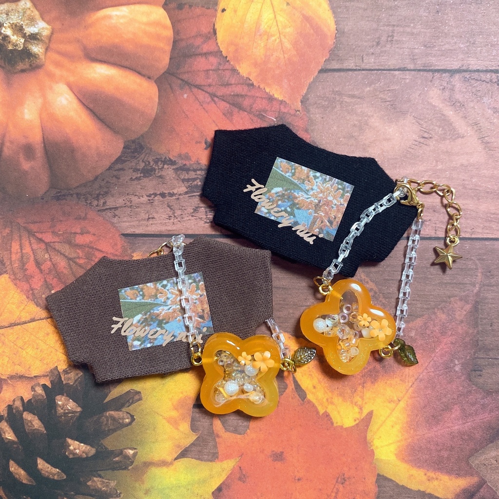 金木犀のシャツ&ポシェットset