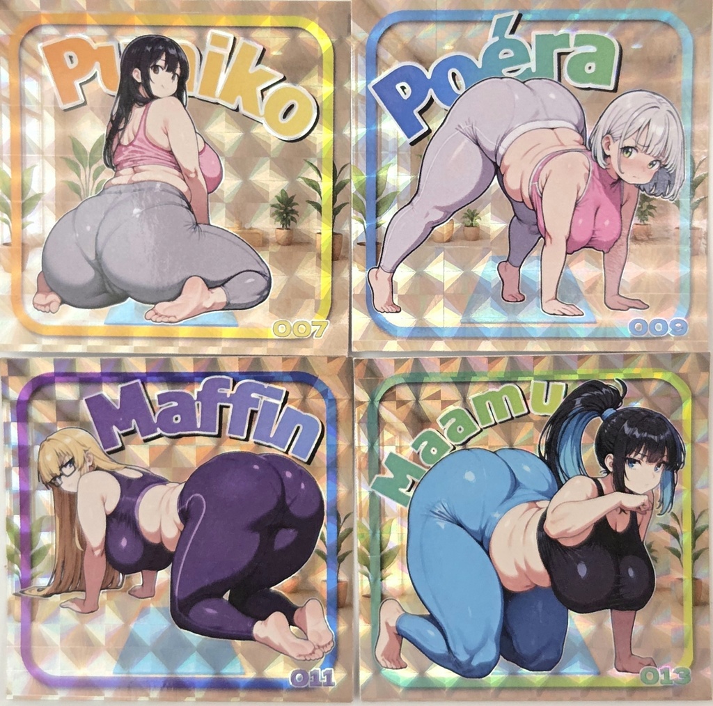 リアル版4枚セット(ヨガファッション)