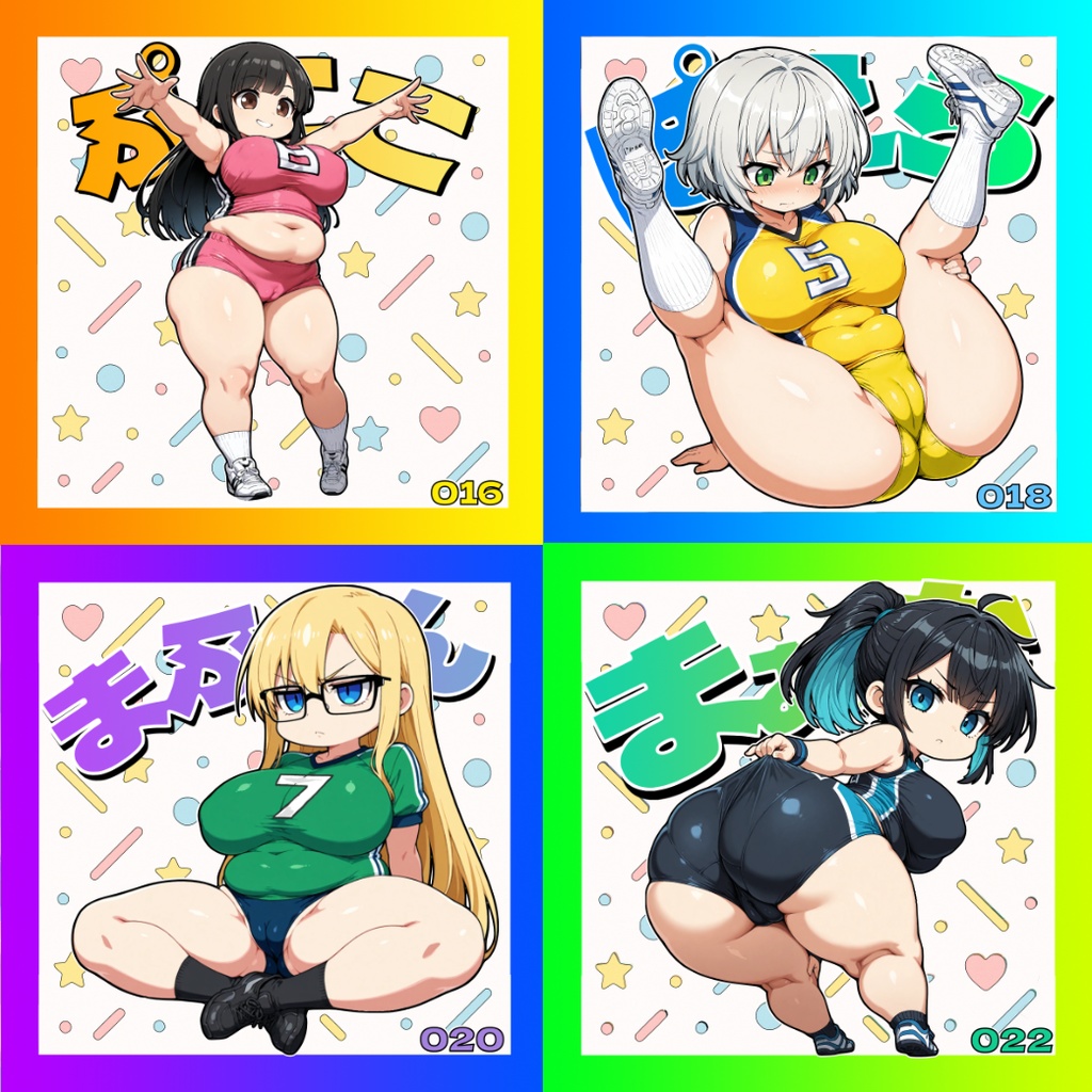 【11/9発売】デフォルメ版4枚セット（バレーボール）