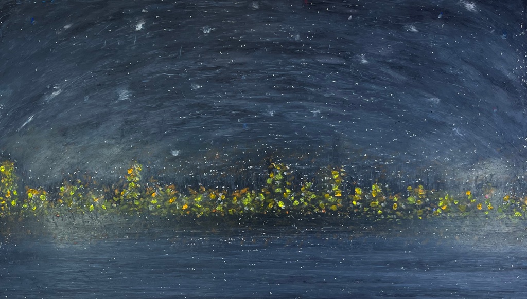 打ち寄せる波が止まるまで