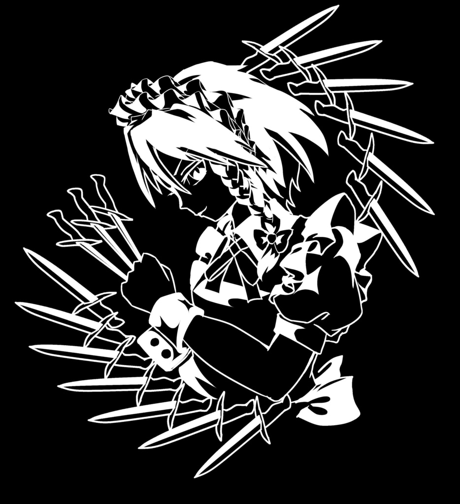 東方Projectでびるさん原画十六夜咲夜グラス - 天使の羽音 - BOOTH