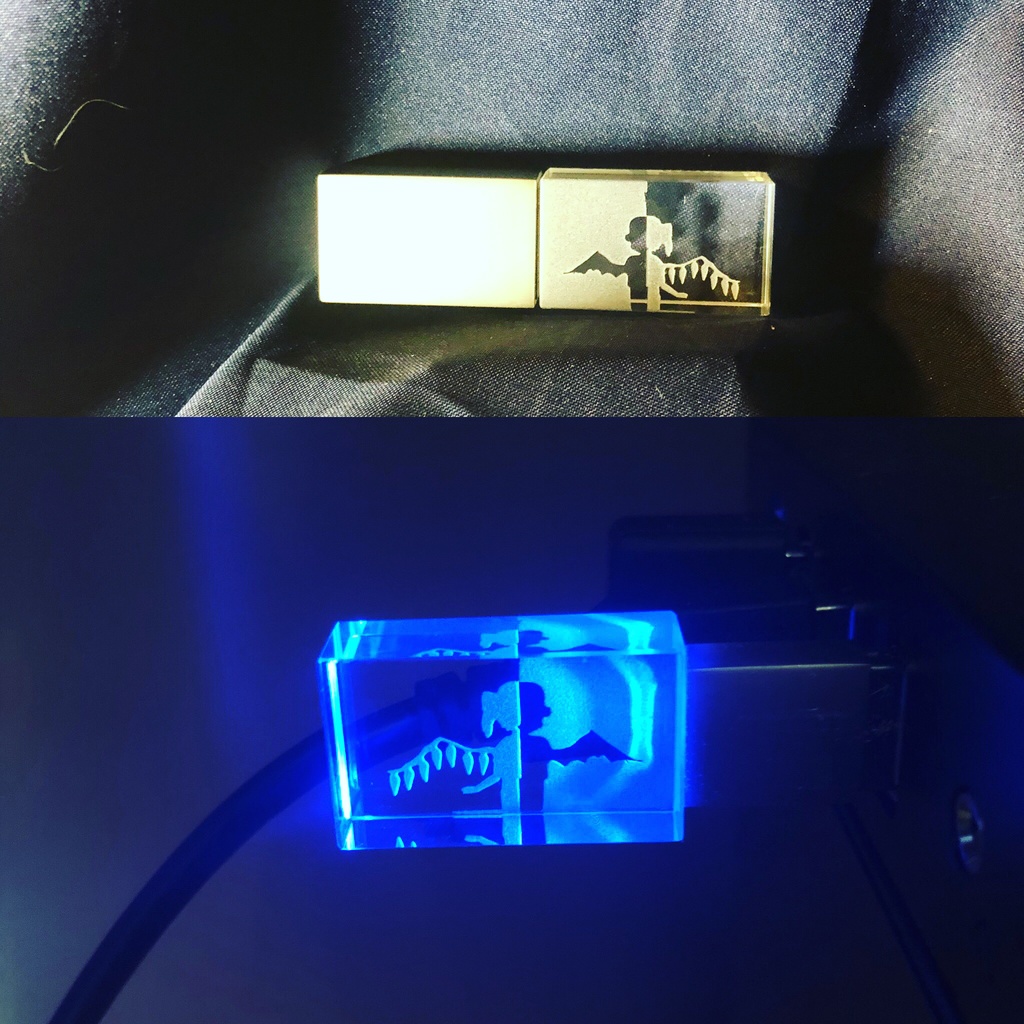 ガラスのUSBメモリ　レミフラシルエット