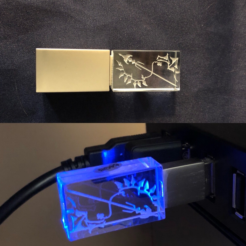 ガラスのUSBメモリ　レミフラデザイン
