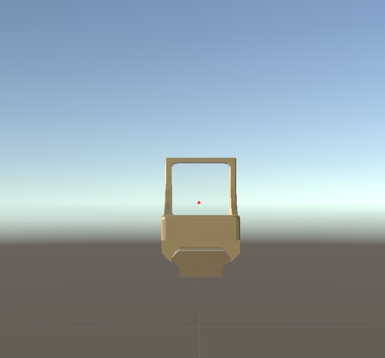 CC0 簡単なドットサイトと20mmレール【VRchat想定】