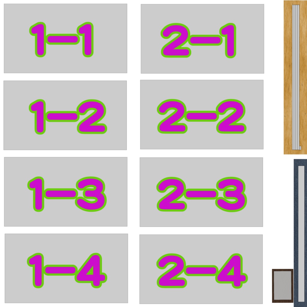 1マテリアルで8枚飾れるピクチャーフレーム(PictureFrame)