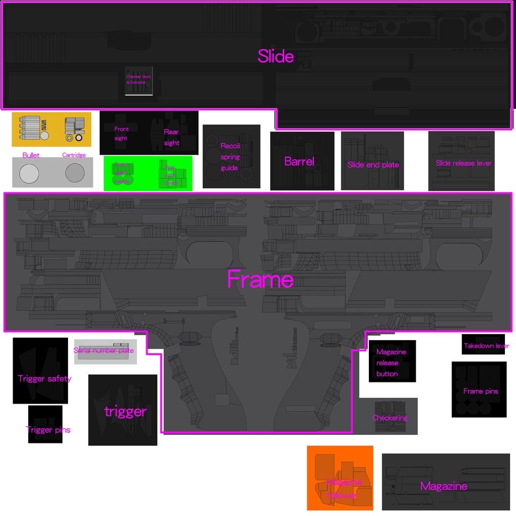 G17 4th generation 3Dモデル