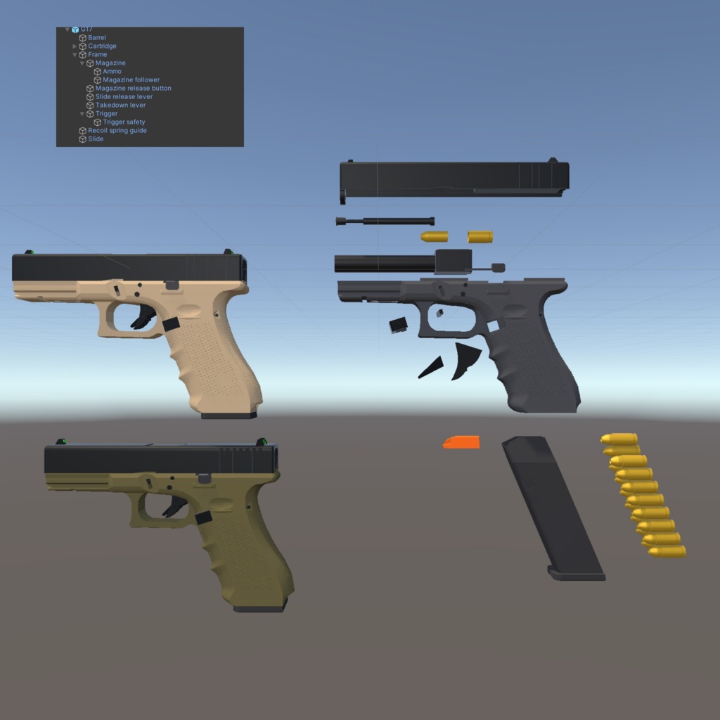 G17 4th generation 3Dモデル