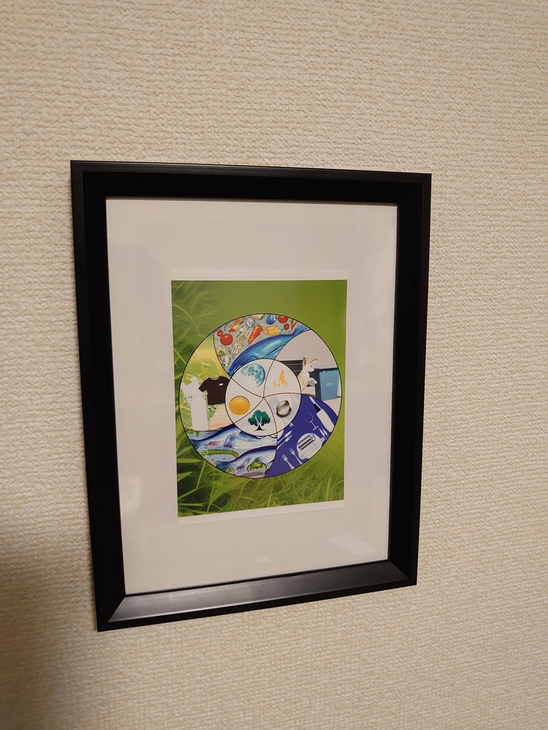 目立たないゴミ収集カレンダー【額縁付き版】