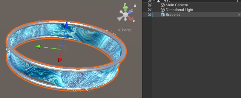 【VRChat想定】ウォーター・ブレスレット