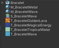 【VRChat想定】ウォーター・ブレスレット