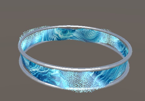 【VRChat想定】ウォーター・ブレスレット 