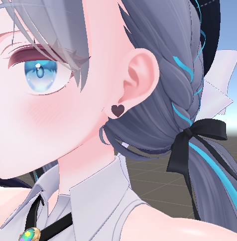 【無料】ハートのピアス【頑張ろう02】