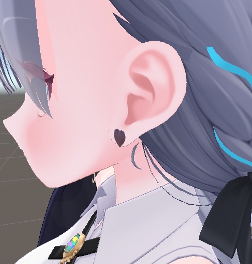 【無料】ハートのピアス【頑張ろう02】