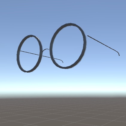 シンプル丸眼鏡【頑張ろう03】