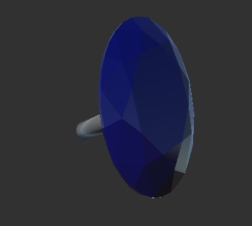 【無料】青い宝石ピアス【頑張ろう04】