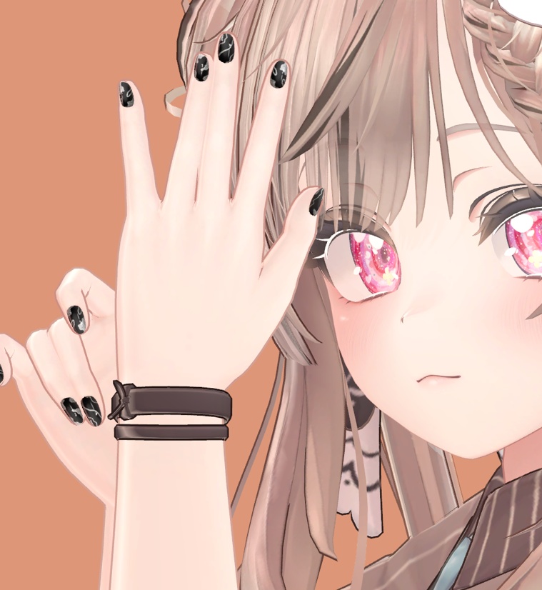 【マヌカ用】black×silverネイル【頑張ろう09】