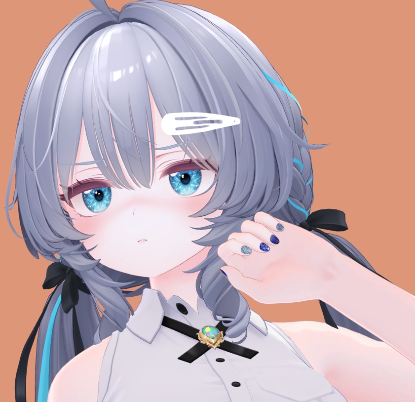 【無料】シンプルヘアピン【頑張ろう19】