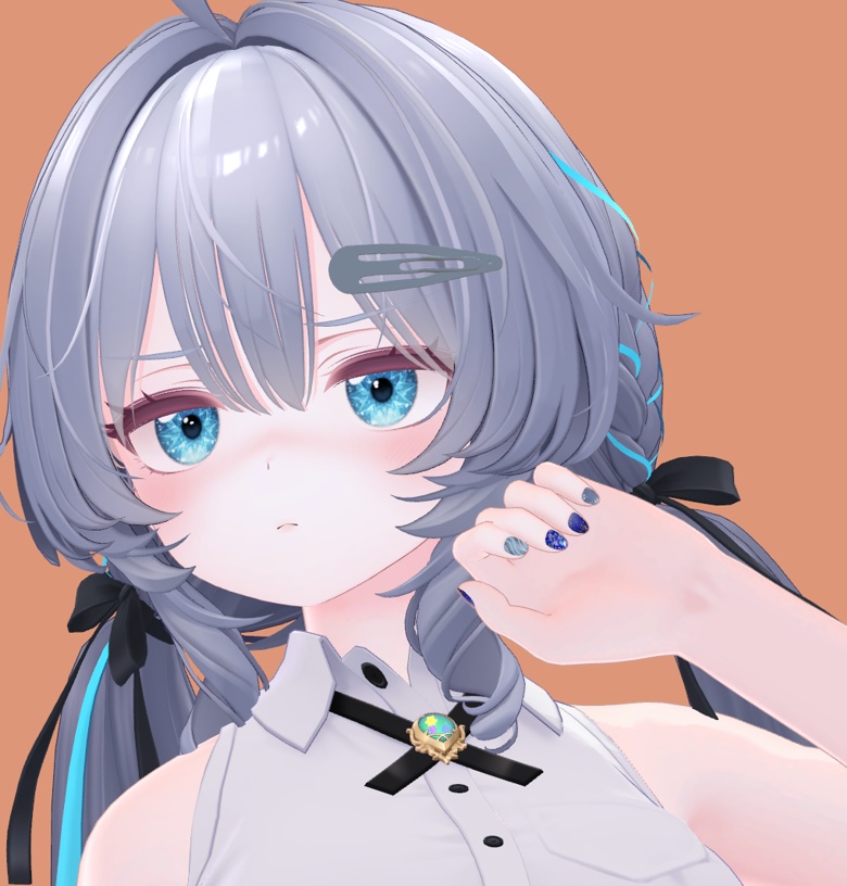 【無料】シンプルヘアピン【頑張ろう19】