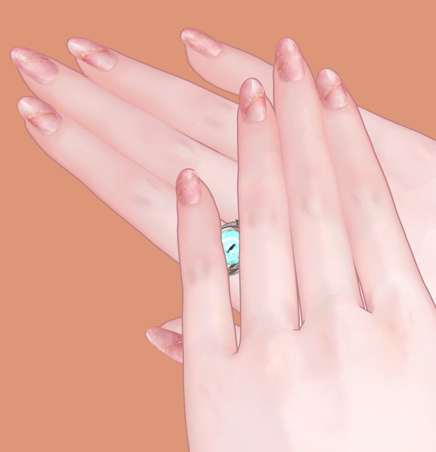 【LUMINA用】ピンク上品nail【頑張ろう25】