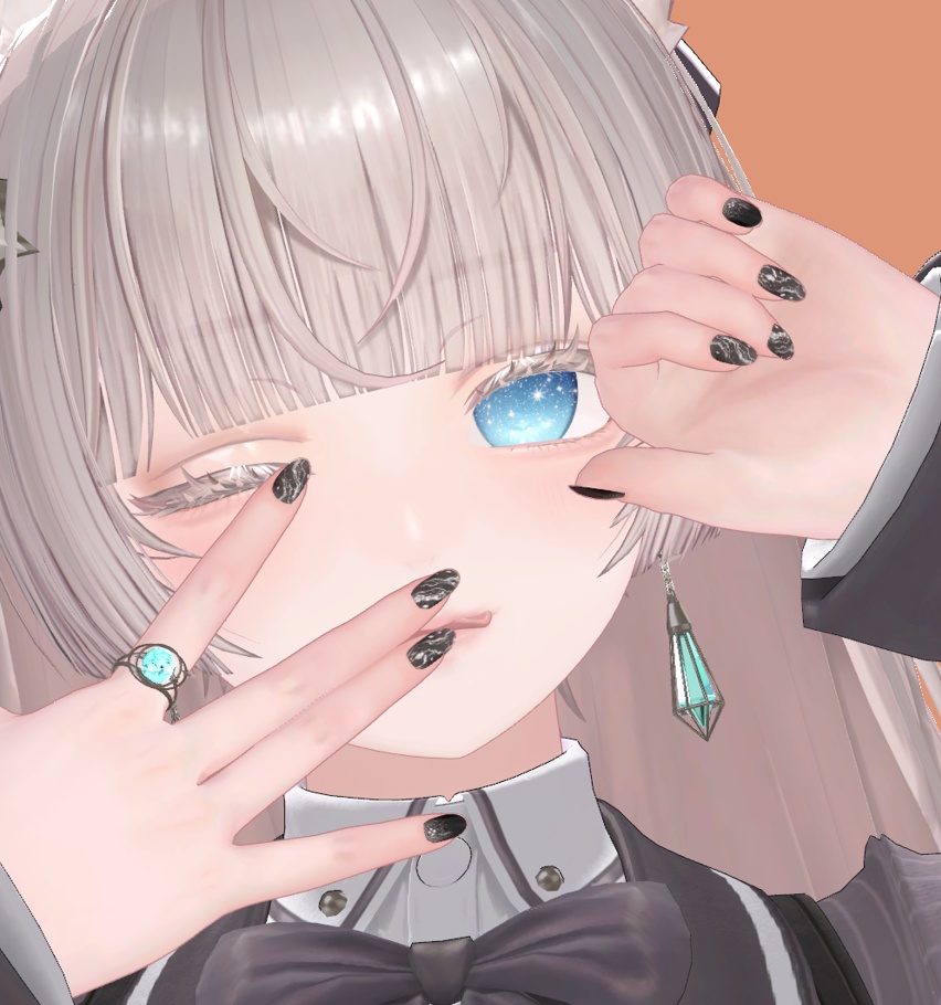 【5人対応】black nail【頑張ろう26】