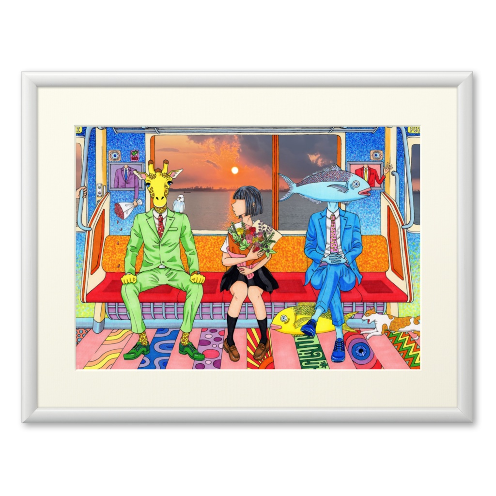 複製画「またね」