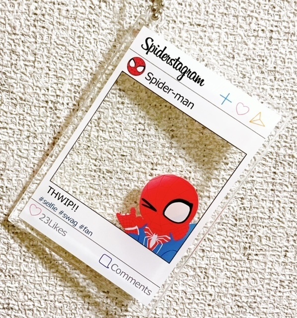 23歳（PS4スパイダーマン）SNS風アクリルキーホルダー
