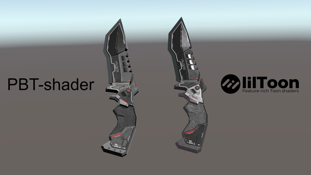 【3Dモデル】軽量強襲特化型ナイフ VALDEOS バルディオス