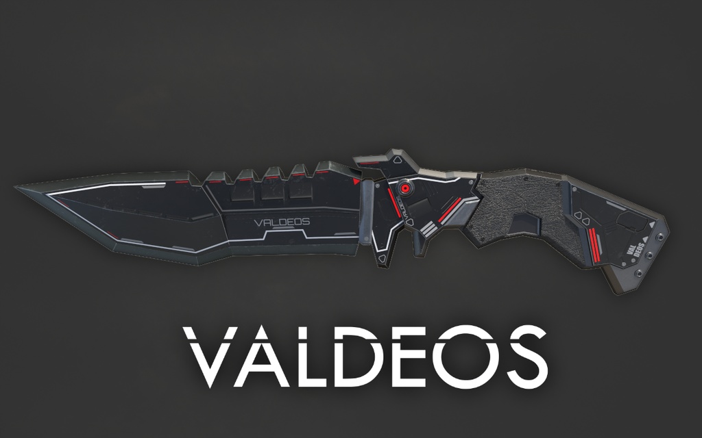【3Dモデル】軽量強襲特化型ナイフ VALDEOS バルディオス