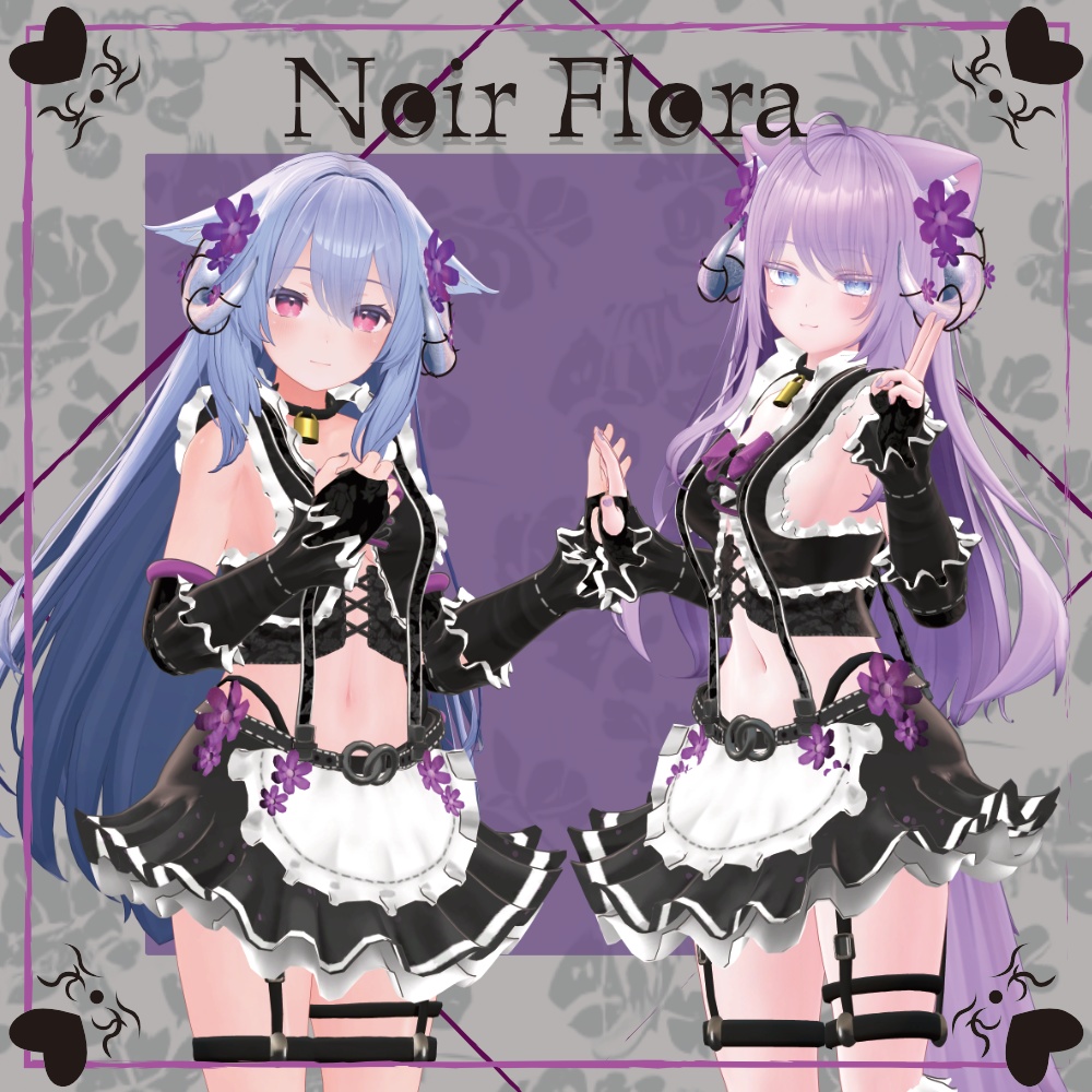 【4アバター対応】Noir#Flora ノアール#フローラ