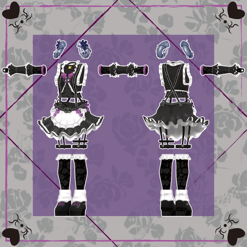 【4アバター対応】Noir#Flora ノアール#フローラ