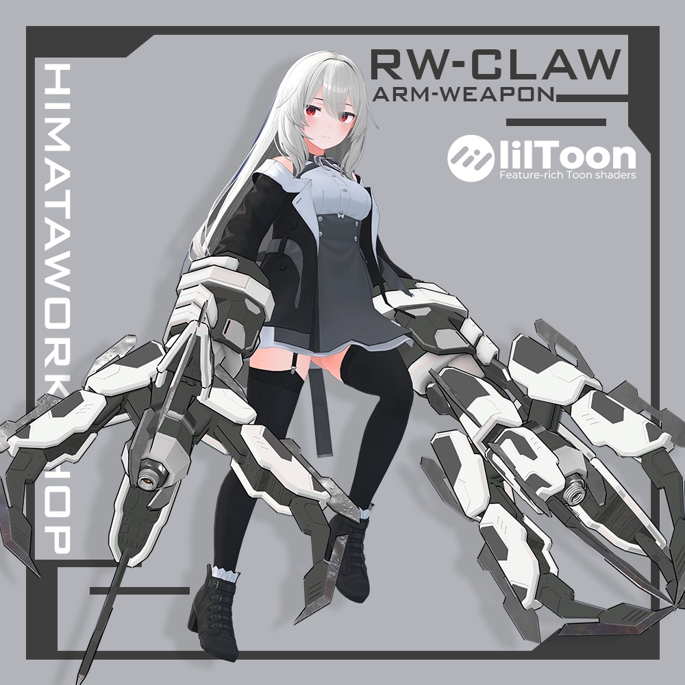 オリジナル3Dモデル【RW-CLAW】アームクロー