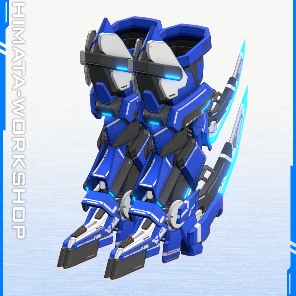 オリジナル3Dモデル【TEK-KRAFTIGER】レッグアーマー