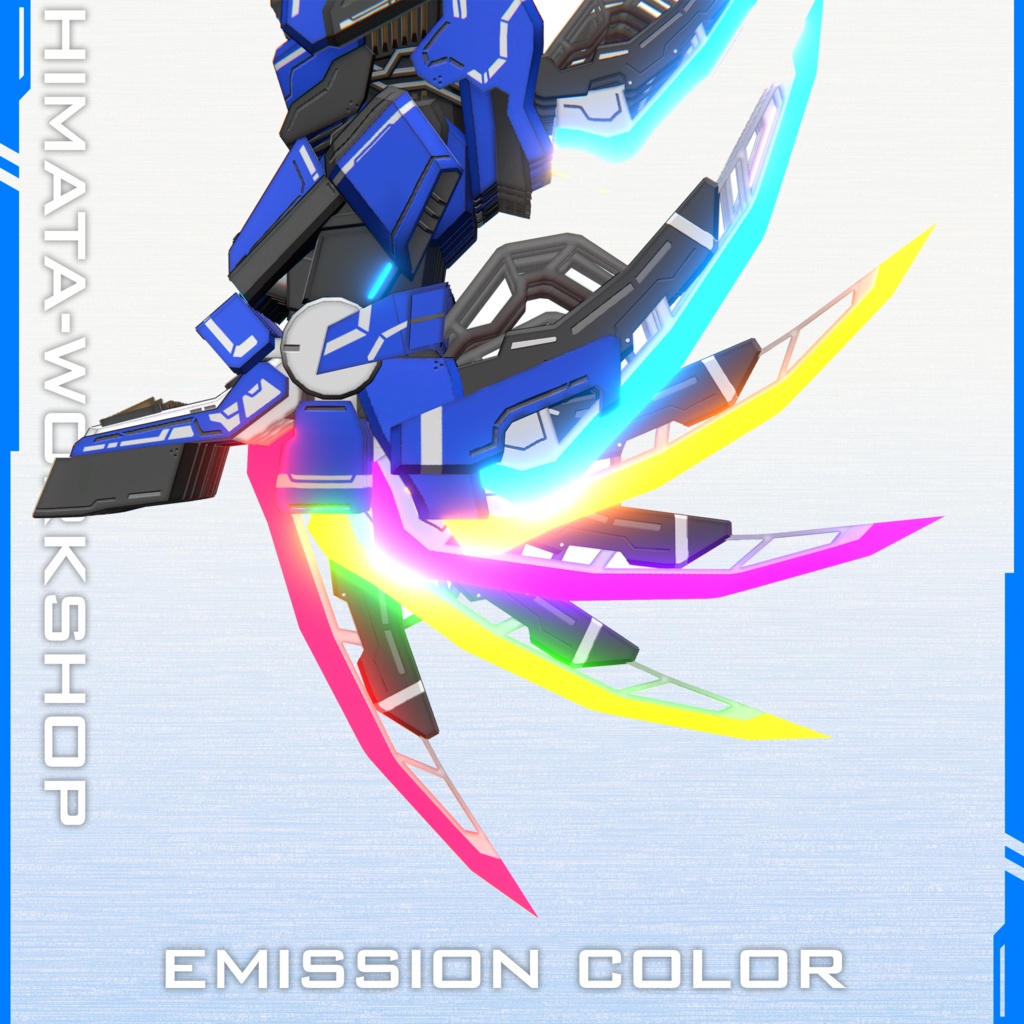 オリジナル3Dモデル【TEK-KRAFTIGER】レッグアーマー