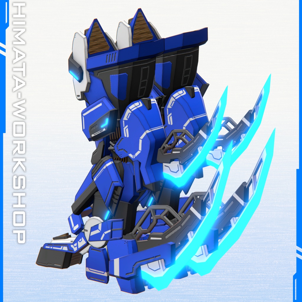 オリジナル3Dモデル【TEK-KRAFTIGER】レッグアーマー