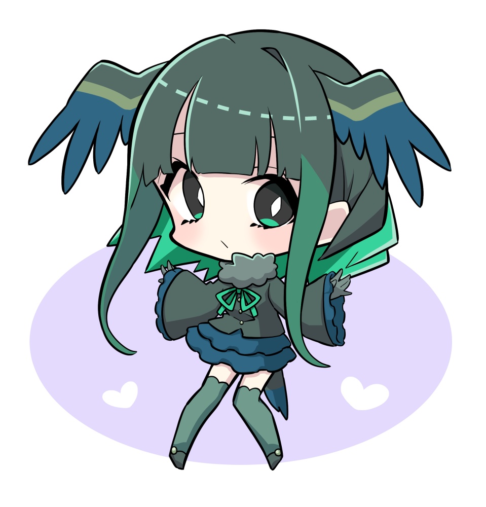 アオアシトキ　両面アクリルキーホルダー