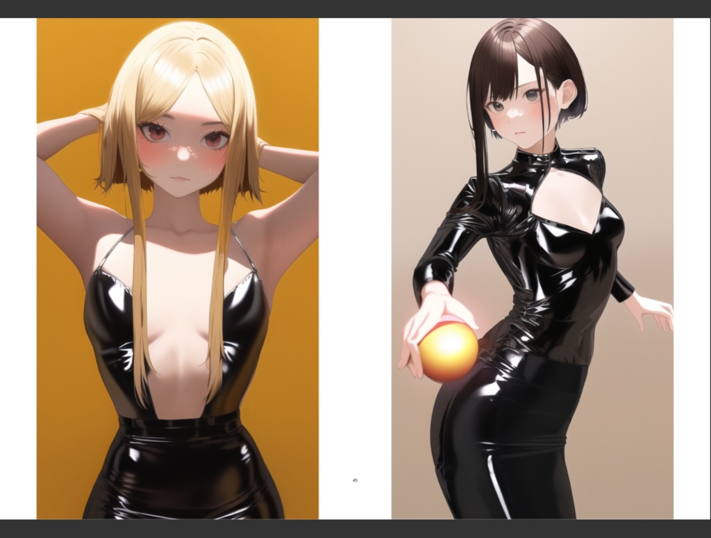 「AI COLLECTION」即売会 フルセット 冊子+ポストカード全3種