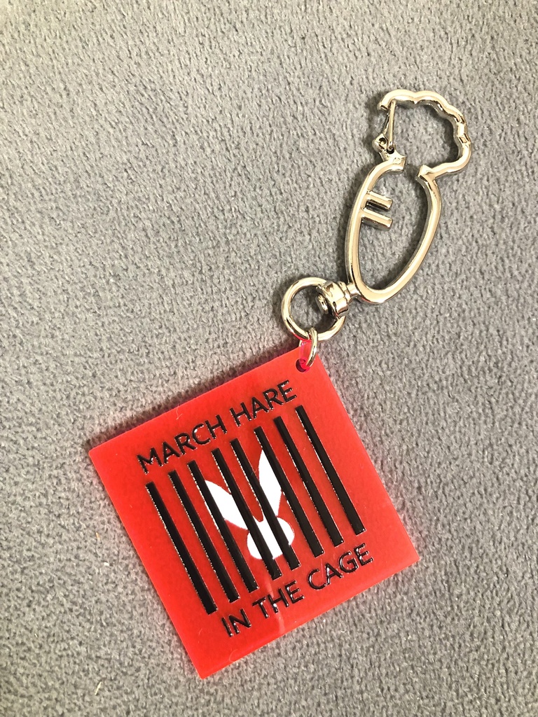 【MARCH HARE】ロゴアクリルキーホルダー